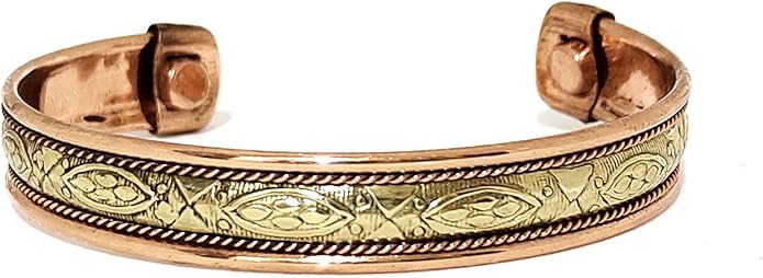 Copper Bracelet Magnetic Pure Copper Therapy Effective & Natural Relief Cuff for Women's & Men's