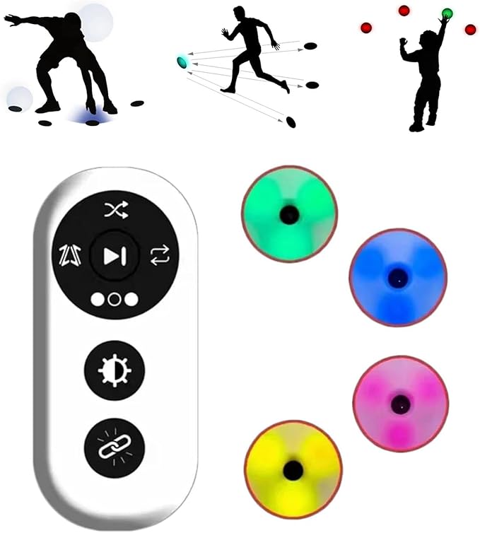 Speed Reaction Training System, Reaction Training Lights Motion Sensor Agile Training Response Equipment for Improving Hand-Eye Coordination and Speed(4)