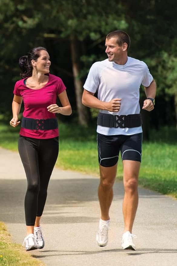 Weighted Fitness Belt - Walking, Running, Training Belt with Adjustable Weights up to 10 lbs, Cooling Technology, Unisex