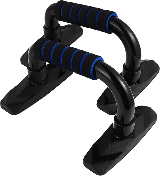 FRCOLOR Push-up Stands and Hand Grips, Steel Push-up Bars with Non-slip Handles, Home Fitness Equipment for Arm Strength Training and Bodybuilding Workouts