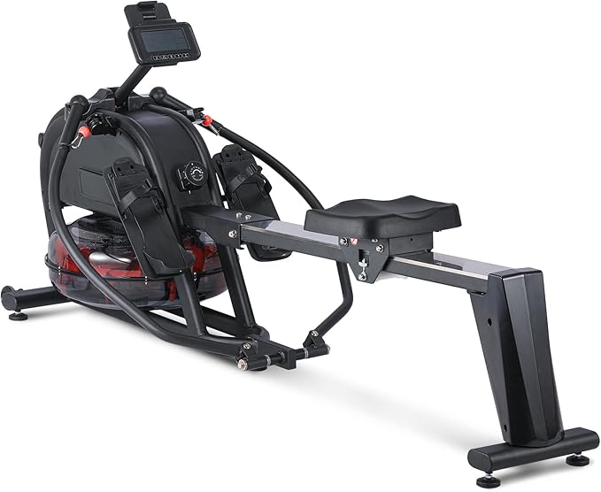 Garvee Rowing Machine Workout, Rowing Exercise Equipment with 16 Levels of Quiet Dual Slide, Rowing Exercise Machine, 350 LB Weight Capacity, Magnetic Rowing Machine for Home Use, App Compatible