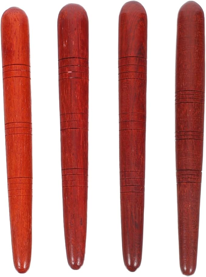 4Pcs Manual Acupressure Pen Wooden Thai Massage Stick Rod Deep Tissue Massage Tool Trigger Point Relief Pain Therapy Tools Full Body Relaxing Gifts Acupressure Pen,Acupressure Tools