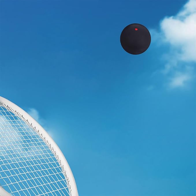 Kisangel 3Pcs Single Dot Training Balls Rubber Racquetballs High Bounce Practice Balls for Indoor Outdoor Squash Training