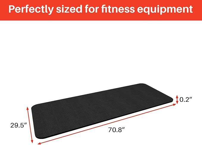 Treadmill Walking Pad Mat for Carpet Floors,29.5x70.8"Foldable Treadmill Mat for Hardwood Floors,Non-Slip Exercise Equipment Mat for Under Exercise Bike,Walking Pad & Elliptical,Noise Shock Absorption