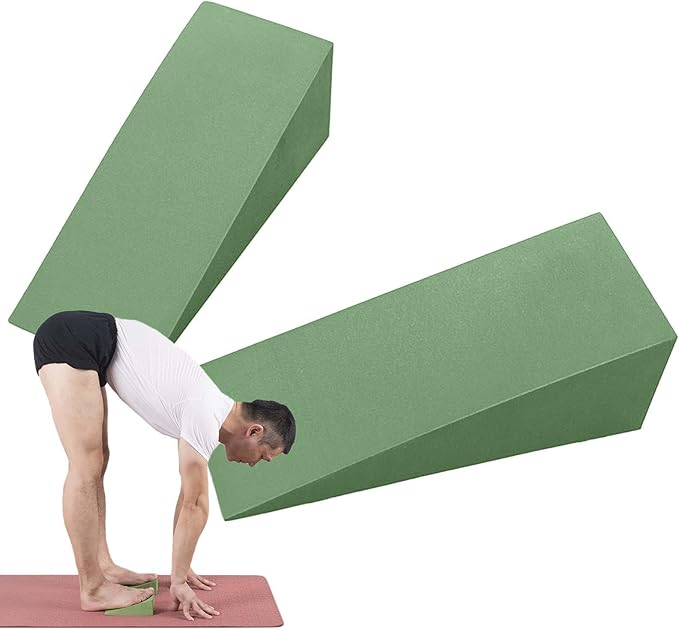 Yoga Wedge Block – Foam Slant Board, Professional Incline Pad | Calf and Ankle Stretching Tool, Knee Support for Pilates Balance, Back Relief Aid for Foot Flexibility, Leg Routine
