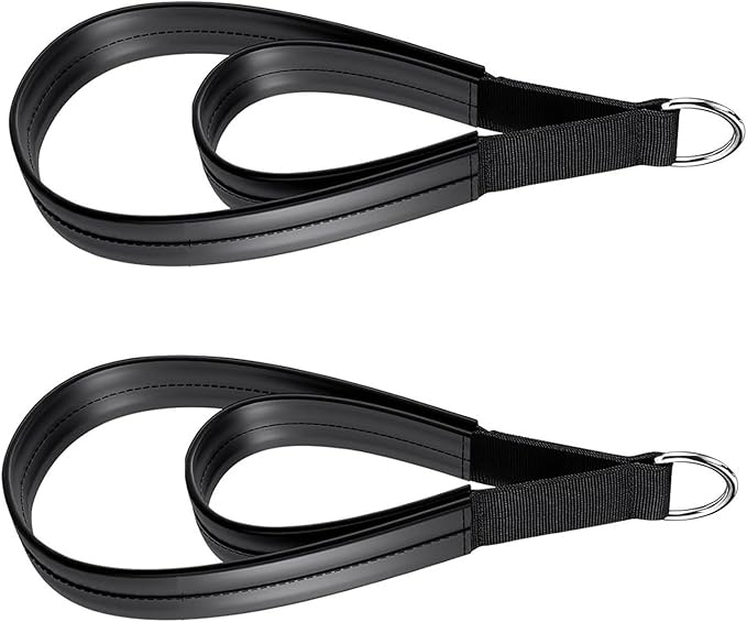 1 Pair Double Looped Pilates Straps with D-Rings for Stretching Flexibility & Gym Training Pilates Comfortable D-rings Yoga Workout Accessories