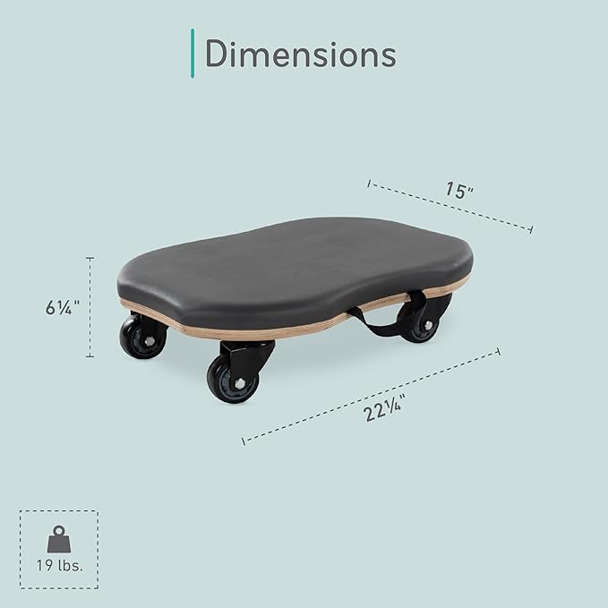 Balanced Body Orbit Roller Balance Board, Pilates Rolling Exercise Equipment for Floor Work, Core Exercise Machine, Abdominal Exercise Roller, Ab-Roller Workout Equipment for Home Gym or Studio Use