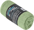 NUKURA 12” x 40” Gym Sweat Towel, 450 GSM, 100% Cotton, High Absorbency, Extra Soft & Quick Dry Workout, Yoga & Fitness Neck Towel – Sage Green
