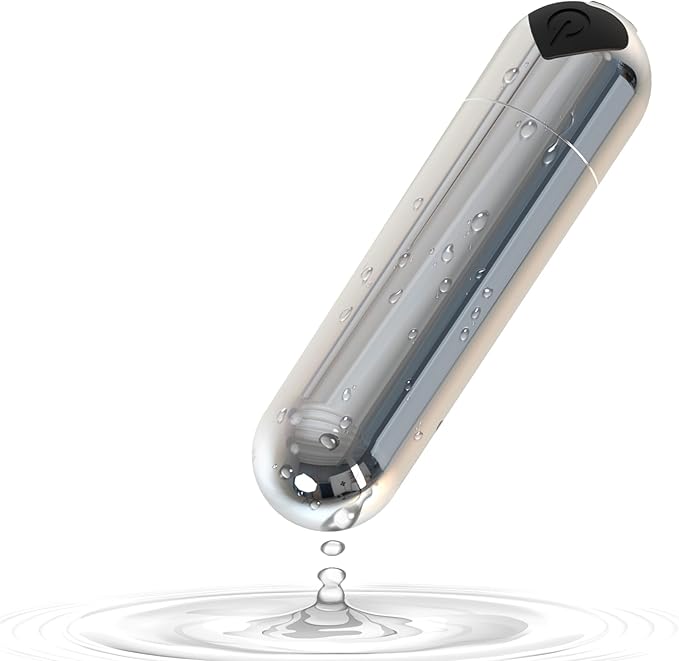 Mini Handheld Electric Back Massager Waterproof Quite Massager, Portable Massager for Back Neck Shoulder Body,Silver