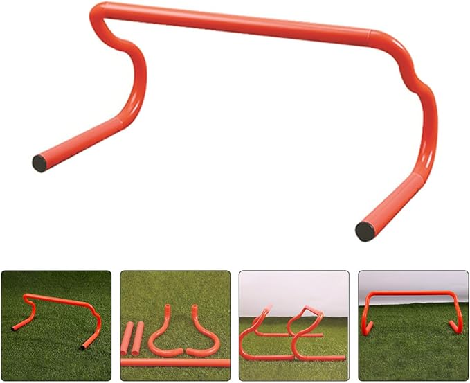 BESPORTBLE 3pcs Detachable Speed Training Hurdles for Workout Equipment Orange Agility Training Set for Basketball Soccer Football Drills