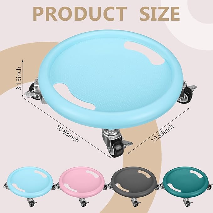 8 Pcs Abdominal Exercise Roller Wheel Abdominal Exercise Sliders for Core Workout AB Wheel Exercise Board Abdominal Board Trainer for Abdominal Core Strength Training, AB Workout Equipment