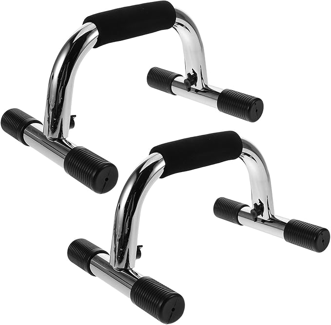 IMIKEYA 2pcs Push up Bars Handles Steel Pushup Stand for Home Gym Strength Training Arm Workout Equipment Fitness Support for Men Women