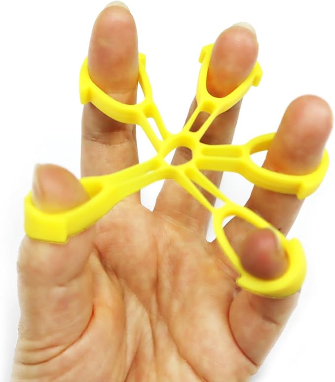 Grip Strengthener Hand Exerciser Ball, Yellow, TPR Material, Ellipse Shaped, Physical Therapy Hand Exercisers for Rehab, Arthritis, Carpal Tunnel, Stress Relief