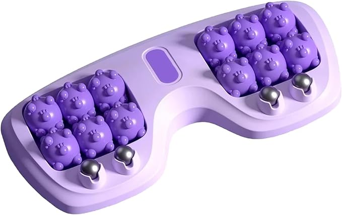 Large Size Magnetic Foot Massager Roller for Plantar Fasciitis & Pain Relief - Deep Tissue Acupressure with Cat Paw Design, Portable Reflexology Tool for Home, Office, Travel