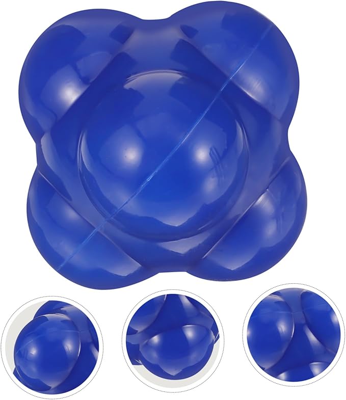 Hexagonal Agile Training Ball for Fitness Sports Reaction Ball Enhancing Hand Eye Coordination Speed Reflex and Footwork Agility for Athletes