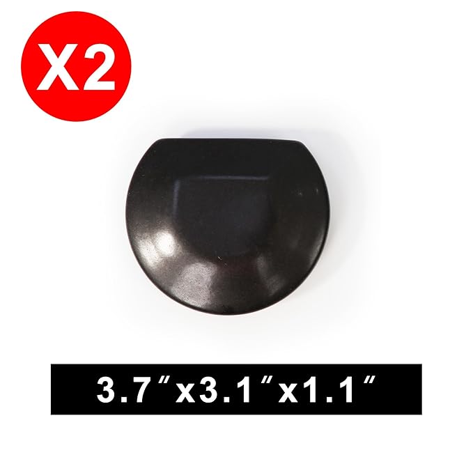 Master Massage 2-Piece Large Contoured Hot Stone Set – Three-Quarter Round Basalt Lava Rocks for Deep Tissue, Trigger Point & Acupressure Therapy – Professional Massage Tools