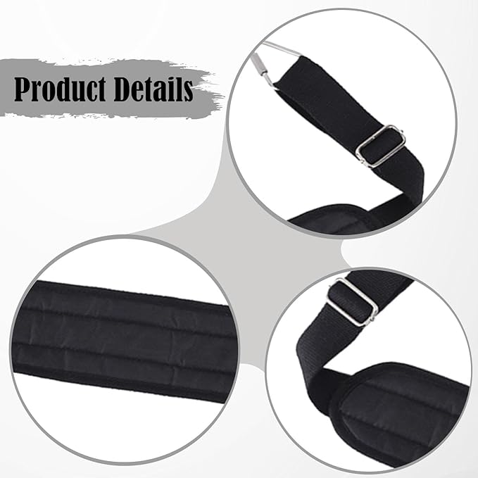 Pilates Reformer Strap Adjustable 76-100cm (30-39in) with Hooks for Legs & Arms Workout