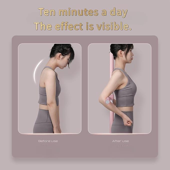 Yoga Postures Stick for Women – Humpback Correction Tool, Aligning Aid, Adjustable Spine & Neck Support, Daily Sitting Exercise | Portable Back Straightener Office, Home, Travel, Practice