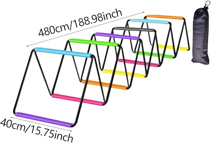 Agility Ladder Jumping Hurdles for Men Women and Kids Flexible Football Footwork Ladders Speed Ladder for Outdoor Sports