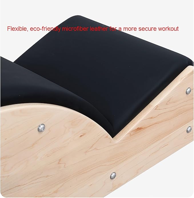 Maple Yoga Pilates Massage Bed Pilates Spine Corrector, Multi-Function Yoga Equipment for Balance, Core Strengthening and Stretching