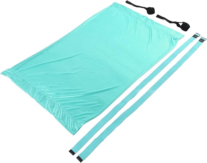 Premium Aerial Hammock Yoga Swing Kit Yoga Hammock Handstand Split Leg Stretchable Training Portable Elastic Aerial Hammock for Home Sky Blue(Light Blue)