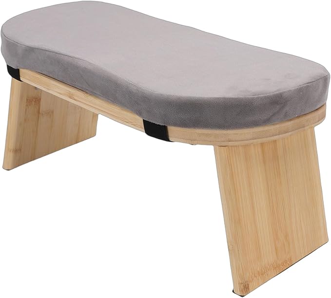 Wooden Folding Meditation Bench with Cushion – Zen Kneeling Stool for Home, Tea Ceremony & Relaxation Practice