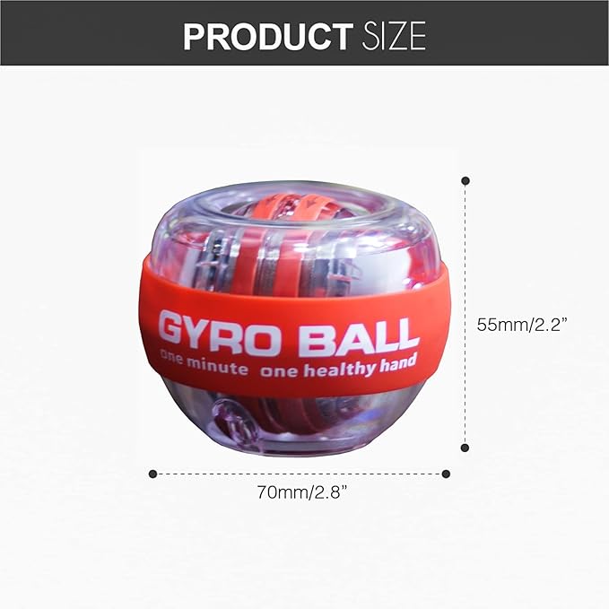 Wrist Strengthener Ball Forearm Exerciser Auto-Start Wrist Gyro Ball, Lotorr Ball Used to Strengthen Arms, Fingers, Wrist Bones and Muscles