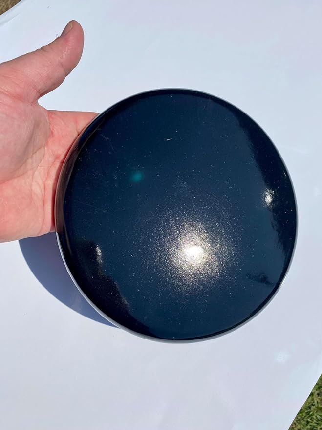 Iron Oxide Large Charging Plate Orgone Generator Energy Accumulator Great for Charging Food, Cleansing Water, Rebalancing and Revitalizing! Made 528Hz Frequency with OM Chants Many Beautiful Ingredients!