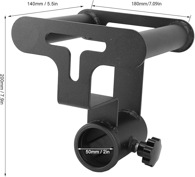 T Bar Row Platform with V Bar Landmine Handle Attachment, Compact Iron Barbell Accessory for Home Gym, Sturdy Grip Strength Training Equipment for Upper Body Workouts