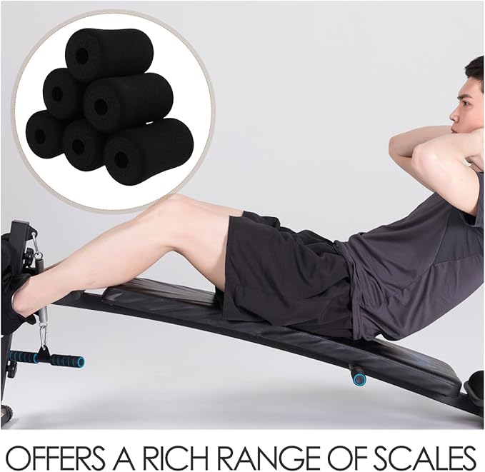 Foam Fitness Equipment 6Pcs Universal Sit-up Bench Foot Foam Pads for Ankle and Leg Protection Adjustable Exercise Equipment Pads for Home Gym Workouts