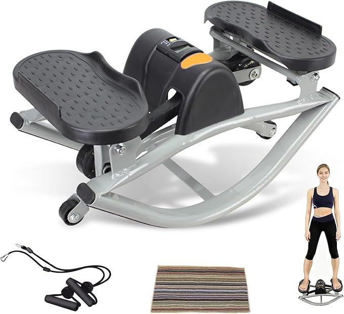 Rock Stepper,Step Rocker Side to Side,Lateral Rocking Fitness Stepper Home Workout Machine, Fitness Equipment Suitable for Home, Apartment, and Dormitory use