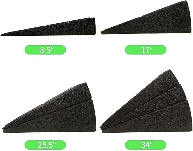 Yoga Wedge Stretch Slant Boards Adjustable Tilt Slanting Board Squat Wedge Block Improve Lower Leg Strength(2pcs 17)