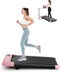 SupeRun Walking Pad, Under Desk Treadmill, 3 in 1 Portable Treadmill with Remote Control LED Display, 2.5 HP Quiet Walking Jogging Machine for Office Home Use, 300 Lbs Capacity