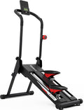 YOLEO Magnetic Stair Steppers for Exercise at Home, 16-Level Adjustable Resistance Up to 130LB, Folding Cardio Stairmaster with 28''Extended Stride&Low Noise,Stair Climber with HR Sensor for Full Body