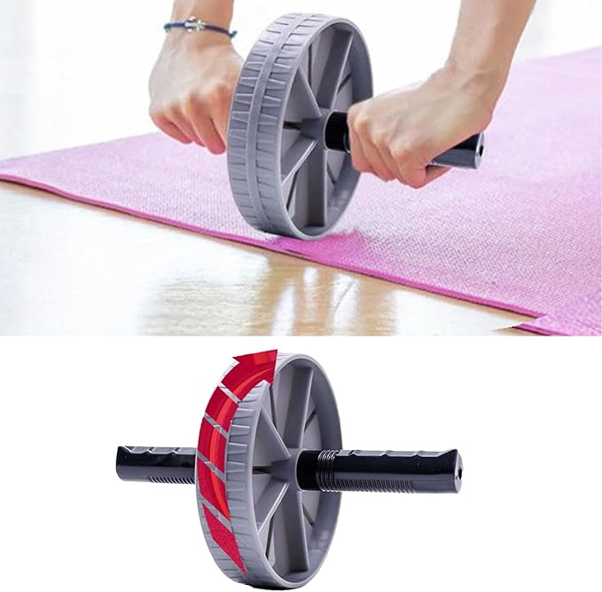 AB Roller Wheel - Ab Roller for Abdominal Workout and Core Strength Training, Portable Ab Wheel Roller Exercise for Men Women Fitness Lover, No Noise Ab Wheels for Home Gym &Travel