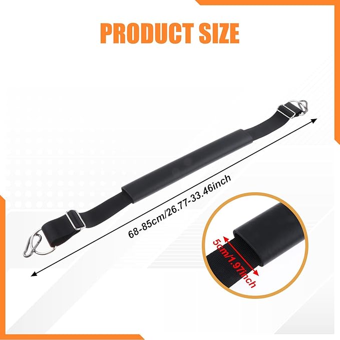 Pilates Foot Strap, Portable Core Training Leg Strap for Reformer Equipment Accessory for Arms Legs Home Studio