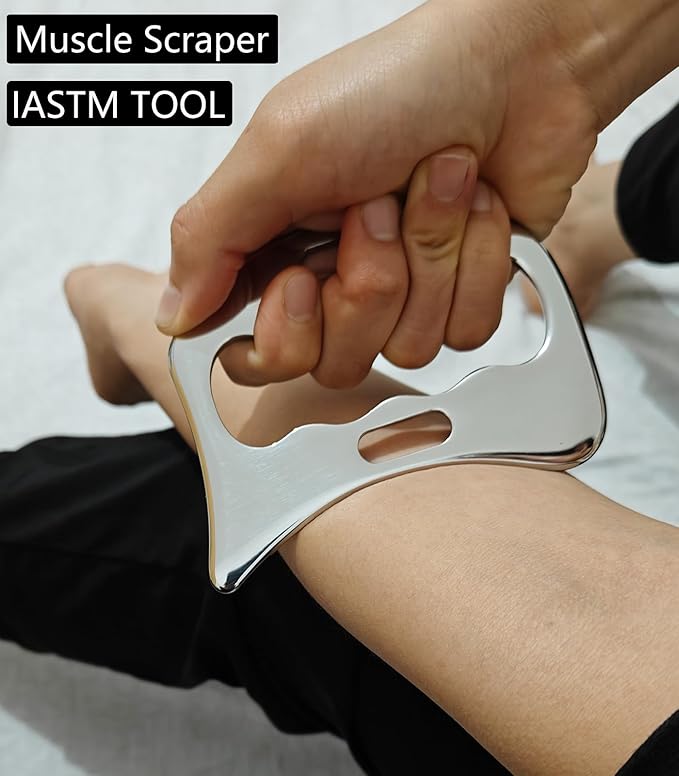 Professional Muscle Scraper Tool Set, 4-in-1 Manual Massage Tools with Case, Physical Therapy IASTM Tools for Myofascial Release