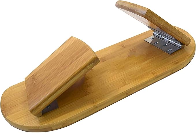 Portable Meditation Bench, Bamboo Meditation Stool Folding Knee Seat Bench Ergonomically Shaped Booster Seat - Esoteric Gifts