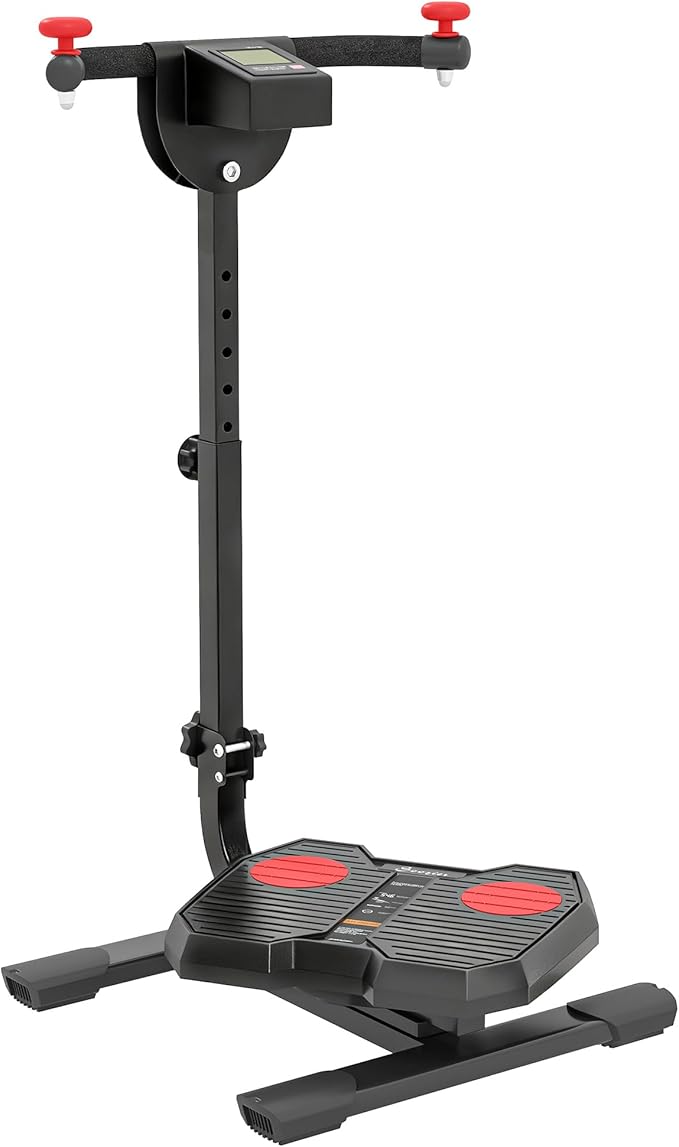 Soozier Foldable Ab Twister Board for Waist Trimming with Screen Showing Time, Calories, Ab Workout Equipment for Women and Men, Core Fitness Training Ab and Butt Workout Equipment