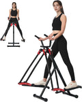 Air Walker Exercise Machine, Cardio Cross Trainer Glider for Home Exercise, Foldable Elliptical for Small Spaces, 350LBS Weight Capacity