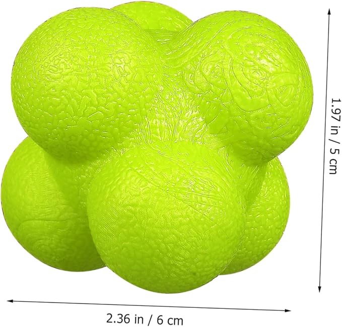 6pcs Hexagonal Reaction Balls Workout Balls for Training Agile Reaction Training Equipment Soccer Equipment