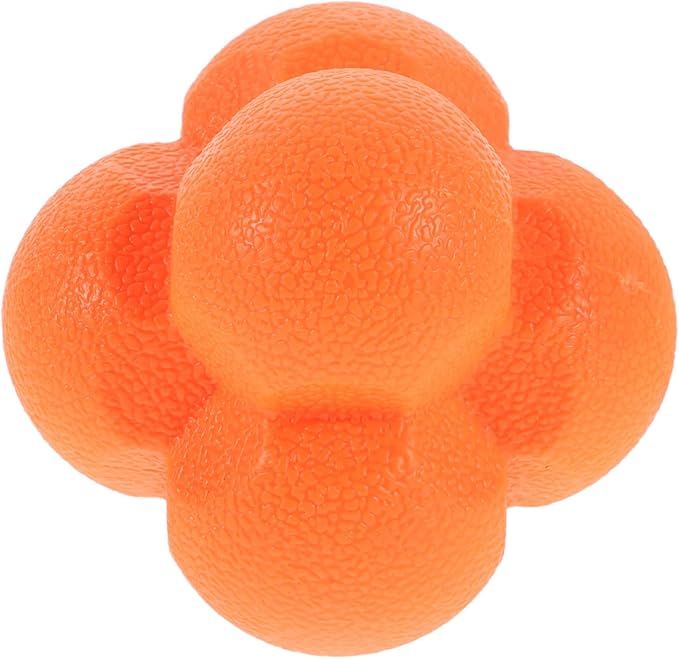 Zerodeko Reaction Training Ball Hexagon Rubber Agility Ball 7cm Vibrant Speed Reflex Trainer for Hand-Eye Coordination and Quick Reaction Sports Training Equipment