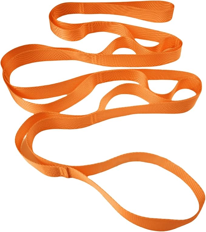 10 Loop Not-Elastic Pilate Stretch Band Stretching Strap Pilate for Home Exercise Workout Pilates and Gymnastics Stretching Yoga