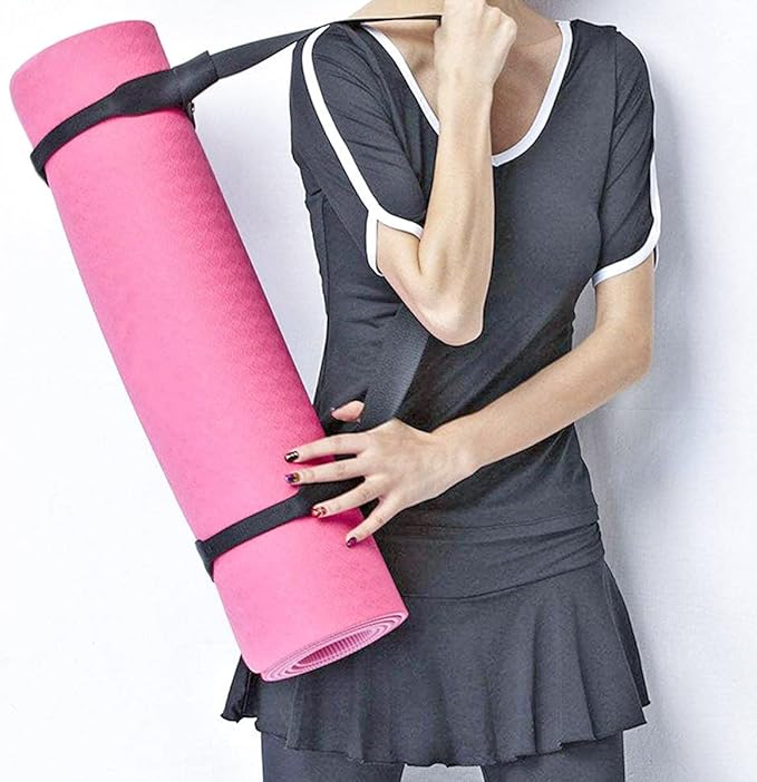 Tenalleys 1Pcs Adjustable Yoga Mat Strap Multi-Purpose Straps Easy-Cinch Yoga Mat Sling