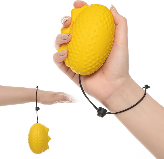 Fanwer Stress Balls for Adults and Seniors with The Adjustable Wrist Strap, Hand Exercisers for Strength, Finger Ball for Hand Therapy, Arthritis, Physical Therapy, Carpal Tunnel