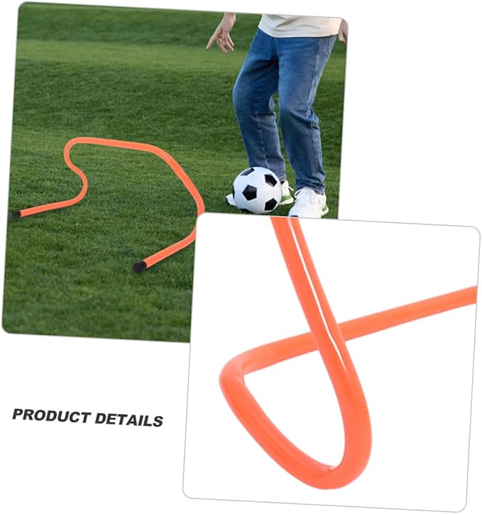 Luxshiny 4pcs Agility Hurdles Soccer Training Equipment Plastic 15cm Speed and Agility Training Hurdles for Youth Football Practice