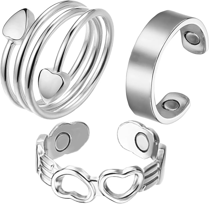 BioMag Copper Rings for Women, 99.99% Pure Copper Magnetic Rings Thumb Rings for Lymphatic Drainage, Adjustable Jewelry Gifts for Women