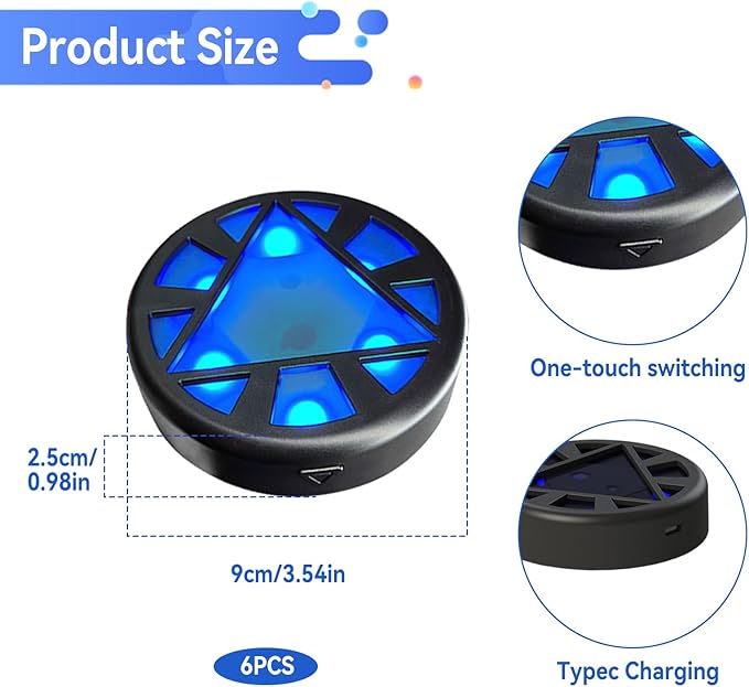 JOJOCY Reaction Training Light Magnetic, 5 Lights Color 6 Modes 30h Battery Life Improves Reaction Speed and Agility for Soccer, Basketball, Boxing, Rugby, Daily Entertainment