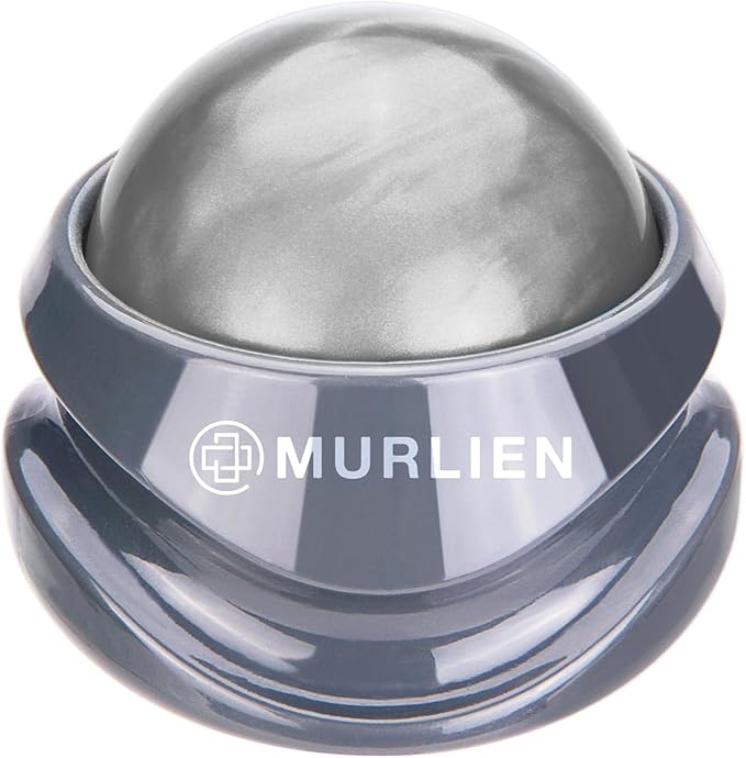 Massage Roller Ball, Tight and Sore Muscles Relief, Manual Massager, Alleviating Shoulder, Arms, Back, Legs, Calves or Muscle Tension - Gray