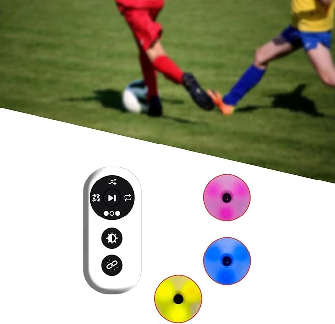 4Pcs Reaction Training Lights Test Agility Response Equipment Portable Agility Training Supplies for Basketball Soccer(6PCS)